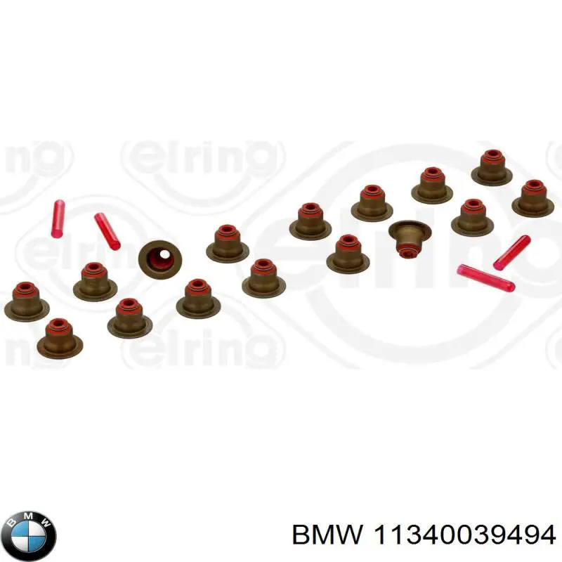 Сальник клапана (маслознімний), впуск/випуск, комплект на мотор 11340039494 BMW