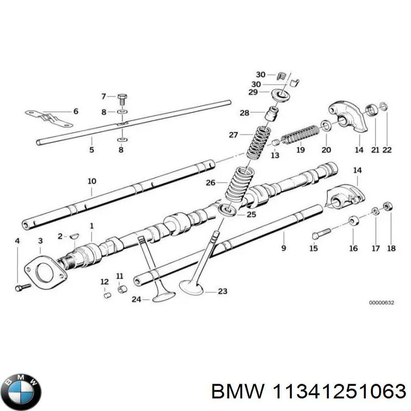 11341251063 BMW Выхлопной клапан