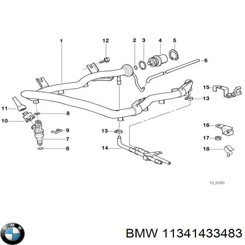 Выпускной клапан двигателя BMW 11341433483 цена, от 19.00 USD