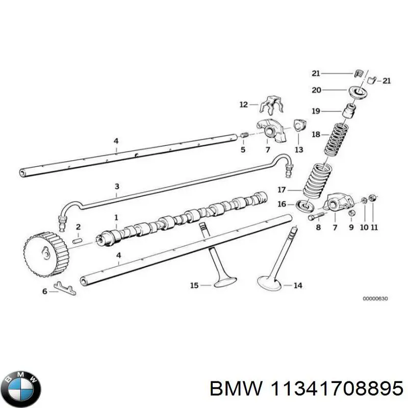 Клапан впускной BMW 11341708895 цена, от 8.10 USD