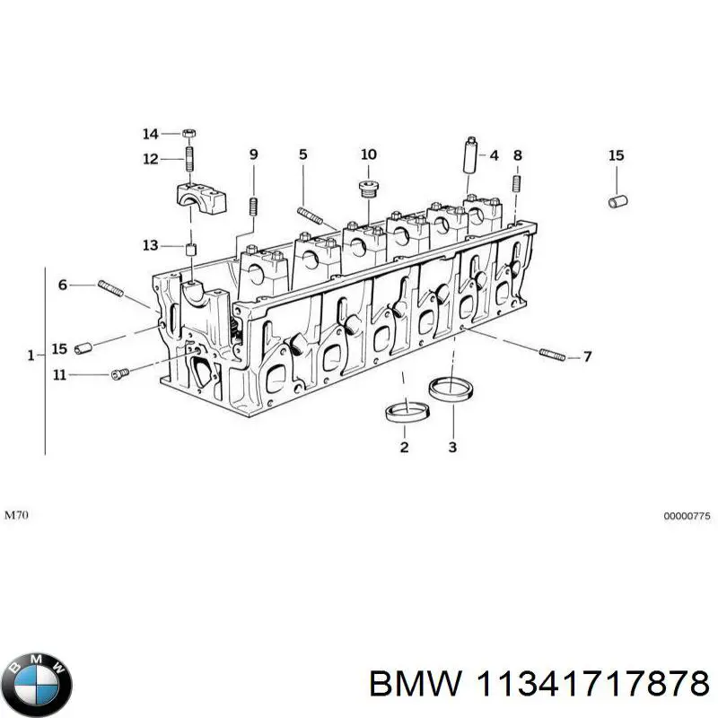 Купить 11341717878 BMW Выпускной клапан