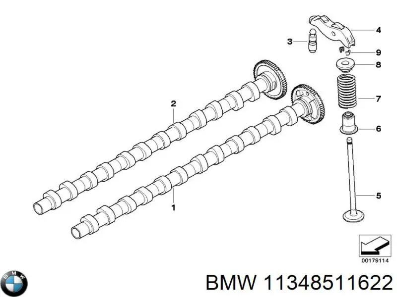 Выпускной клапан двигателя BMW 11348511622 цена, от 5.70 USD