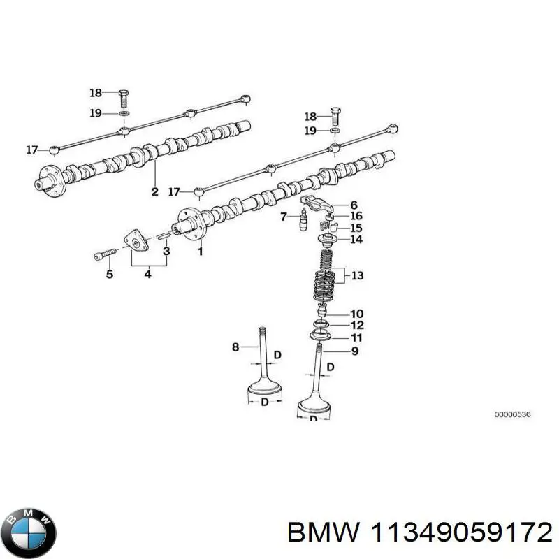 11349059172 BMW Колпачок маслосъёмный