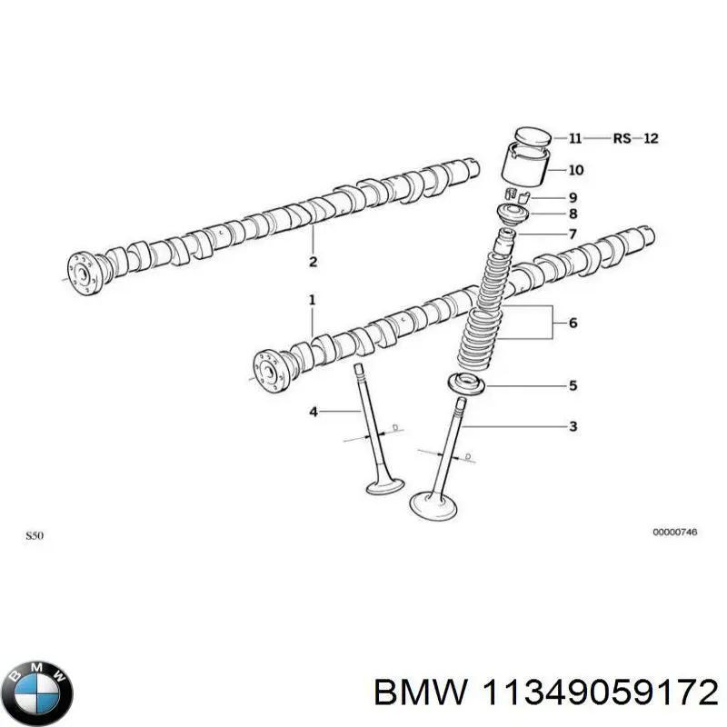 Сальник клапана (маслосъемный), впуск/выпуск, комплект на мотор BMW 11349059172 цена, от 8.00 USD