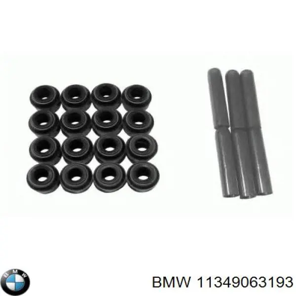 Купить 11349063193 BMW Маслосъемный колпачок (сальник клапана) впуск/выпуск, комплект на мотор