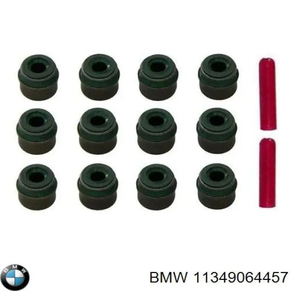 Купить 11349064457 BMW Маслосъемный колпачок (сальник клапана) впуск/выпуск, комплект на мотор
