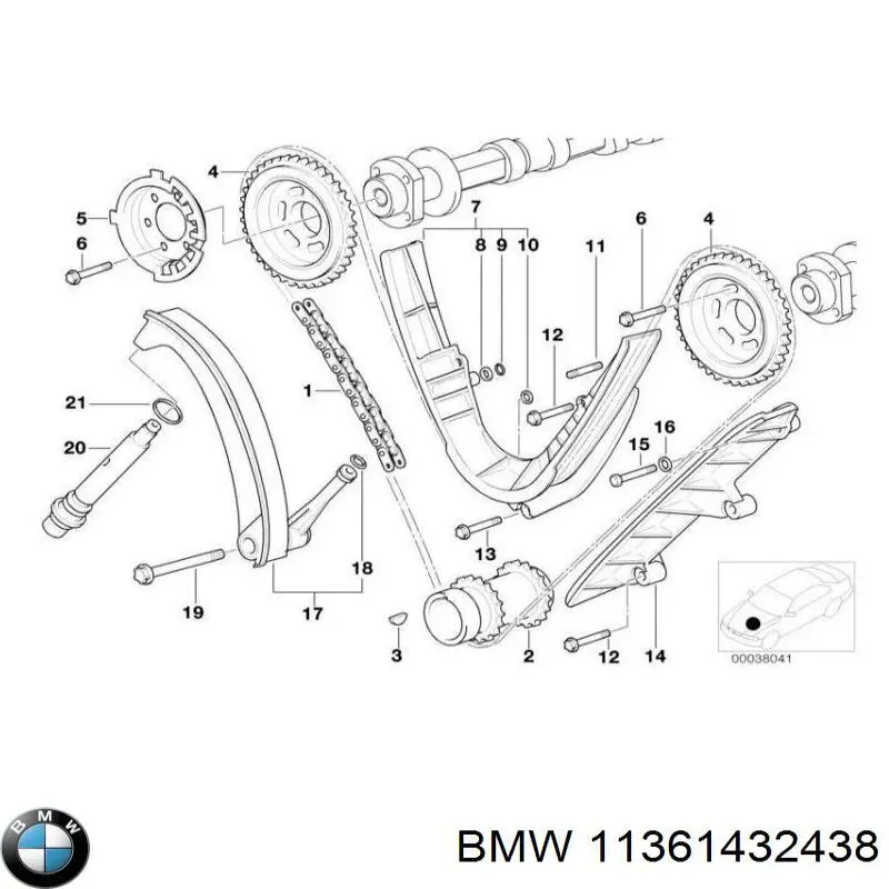 Купить 11361432438 BMW Болт ГБЦ