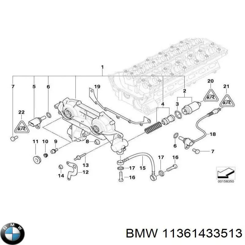 Tampão da rolha da árvore distribuidora para BMW 3 (E36)
