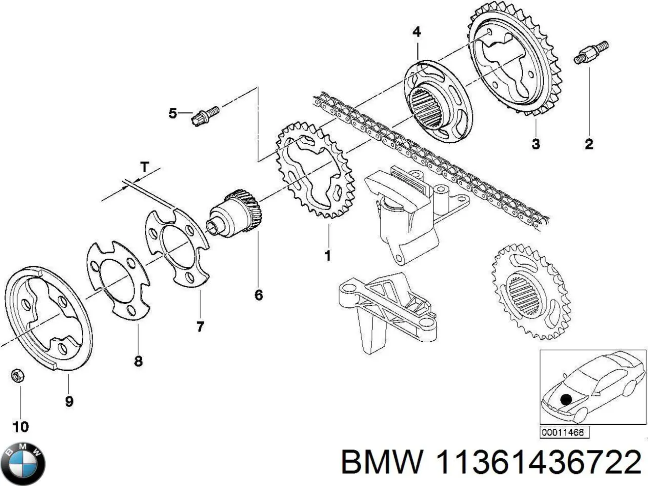  BMW 11361436722 цена, от 7.98 USD