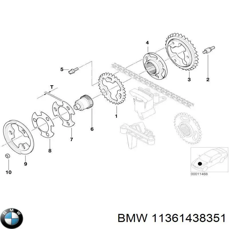 Купить 11361438351 BMW 