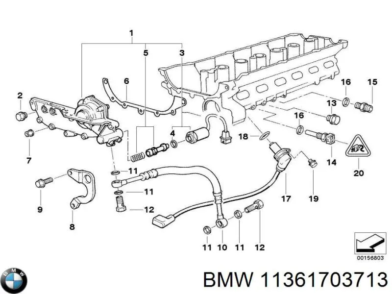 11361703713 BMW vedante de tampa do gargalho de enchimento de óleo