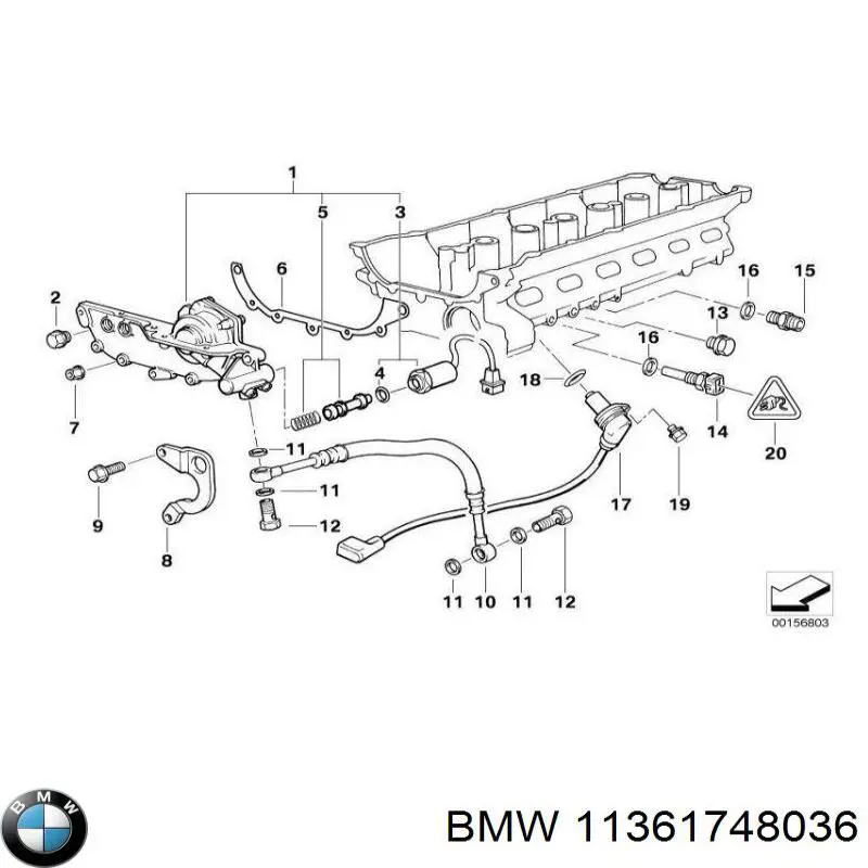 Regulador das fases de distribuição de gás para BMW 3 (E36)