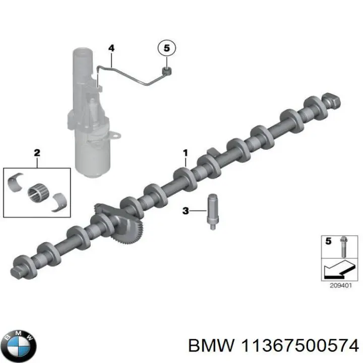 11367500574 BMW Прокладка масляного фильтра