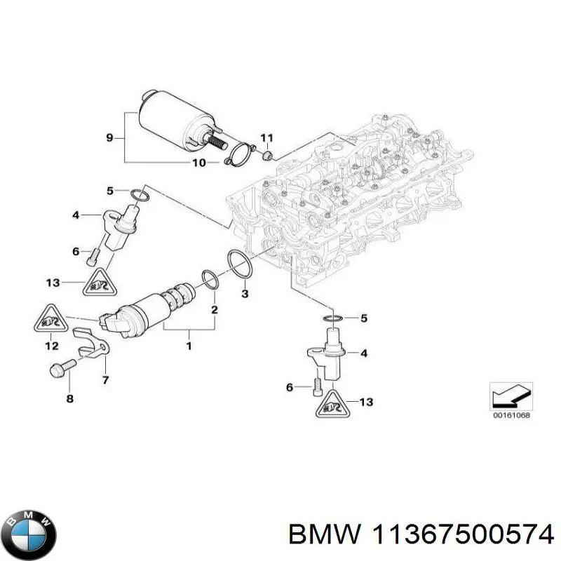 Прокладка масляного фильтра 11367500574 BMW