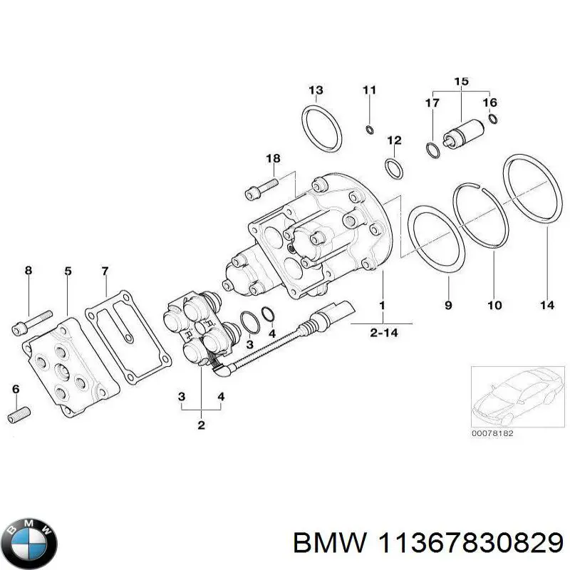 Прокладка крышки горловины, маслозаливной BMW 11367830829 цена, от 12.52 USD