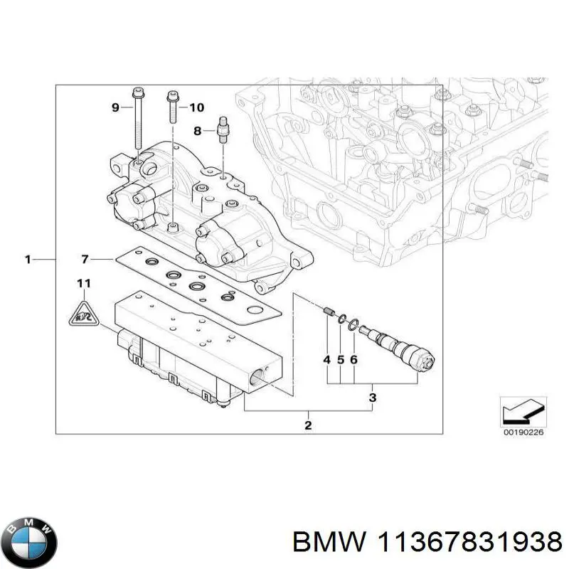  BMW 11367831938 цена, от 93.33 USD