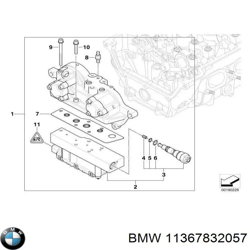 Электромагнитный клапан фазорегулятора BMW 11367839180 цена, от 763.89 USD