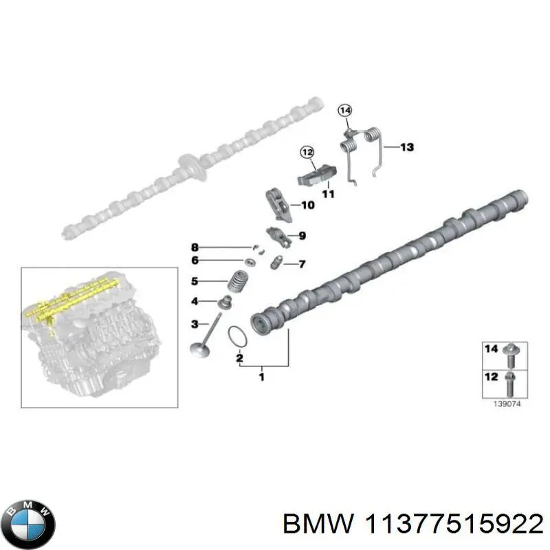 11377515922 BMW Кронштейн бампера переднего