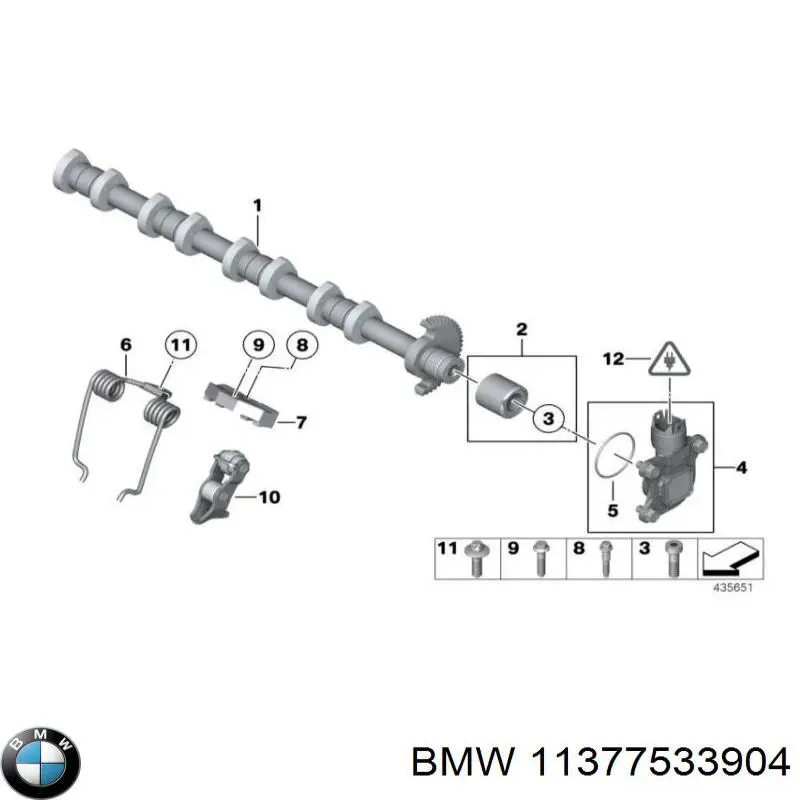 Кронштейн бампера переднего 11377533904 BMW