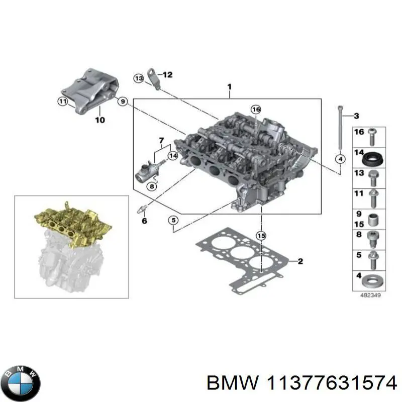 Válvula eletromagnética de posição (de fases) da árvore distribuidora para BMW I8 (I12)