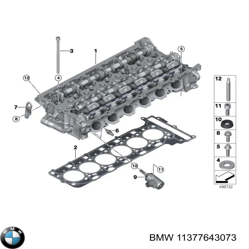 7643073 BMW Клапан положения фаз распредвала