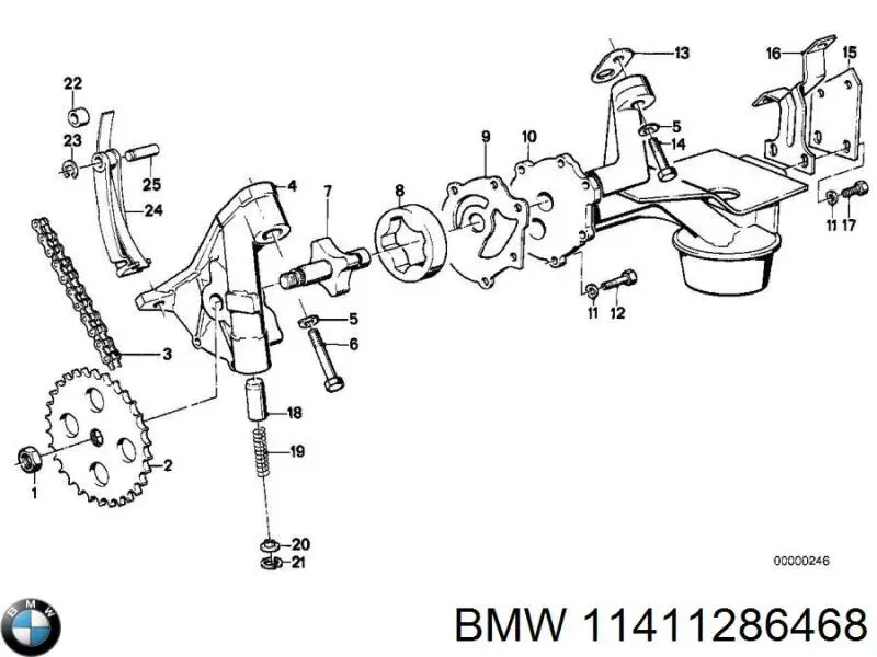 Купить 11411286468 BMW Насос маслозакачивающий