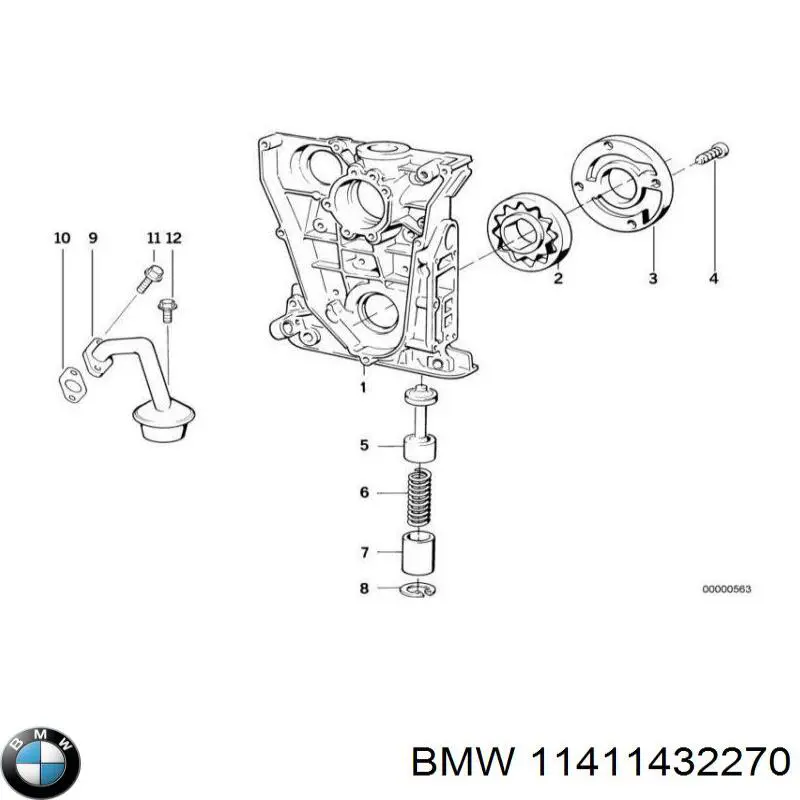 Купить 11411432270 BMW Воздухозаборник воздушного фильтра