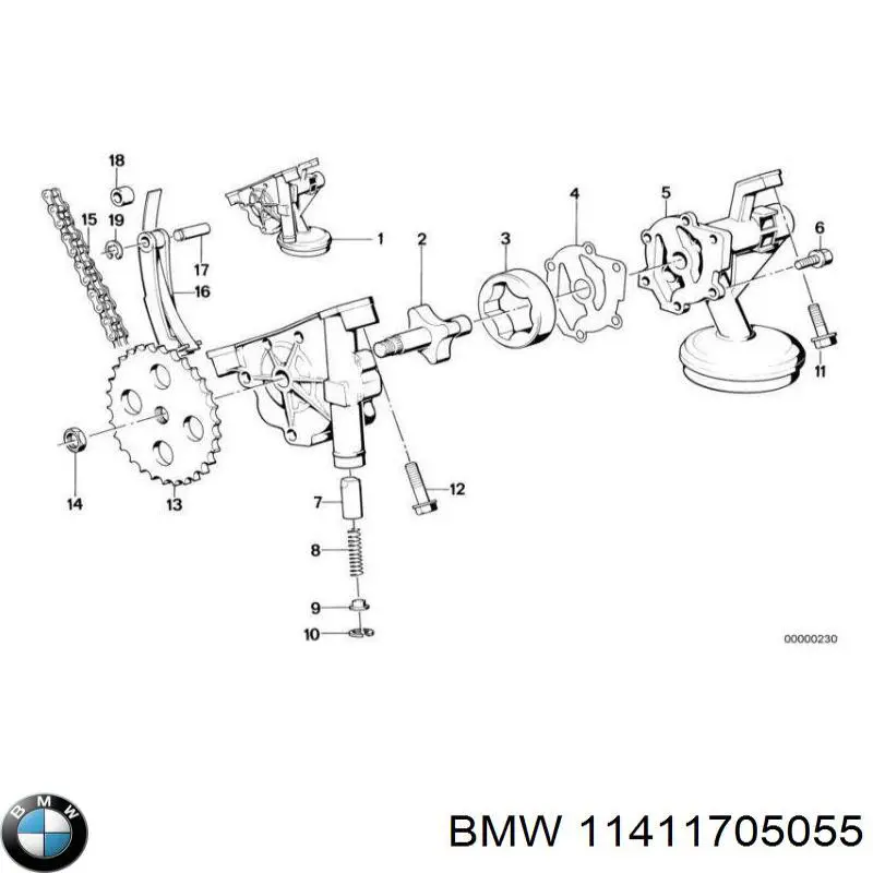 11411705055 BMW reguladora de tensão da cadeia de bomba de óleo