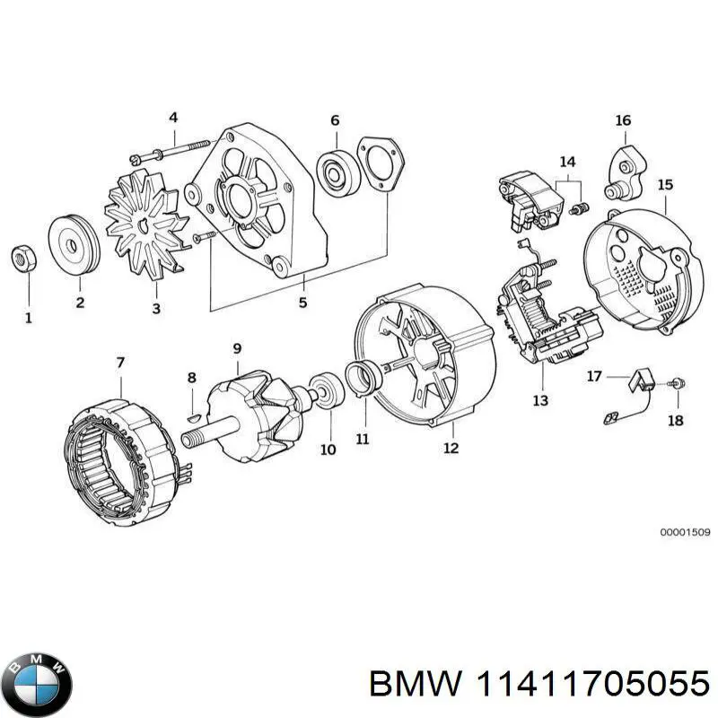 Натяжитель цепи насоса масляного BMW 11411705055 цена, от 29.60 USD