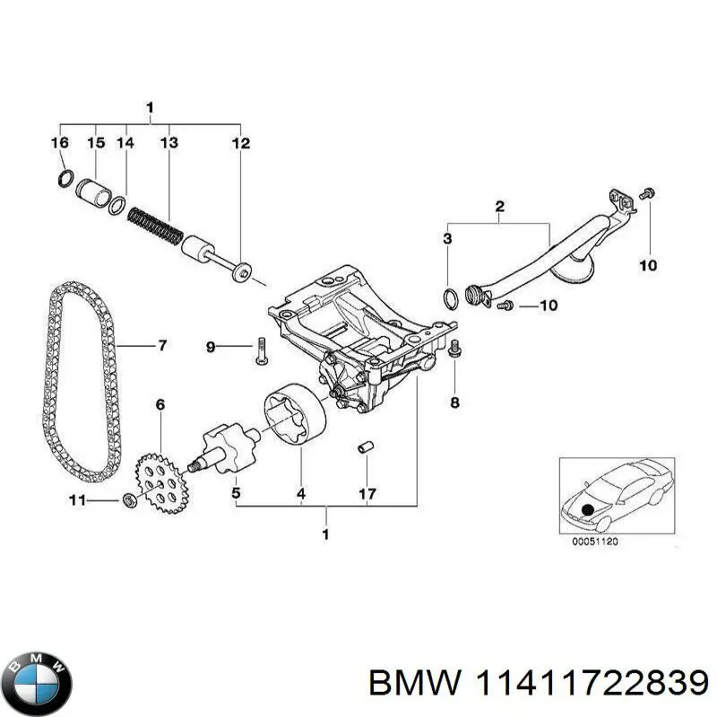 Купить 11411722839 BMW 
