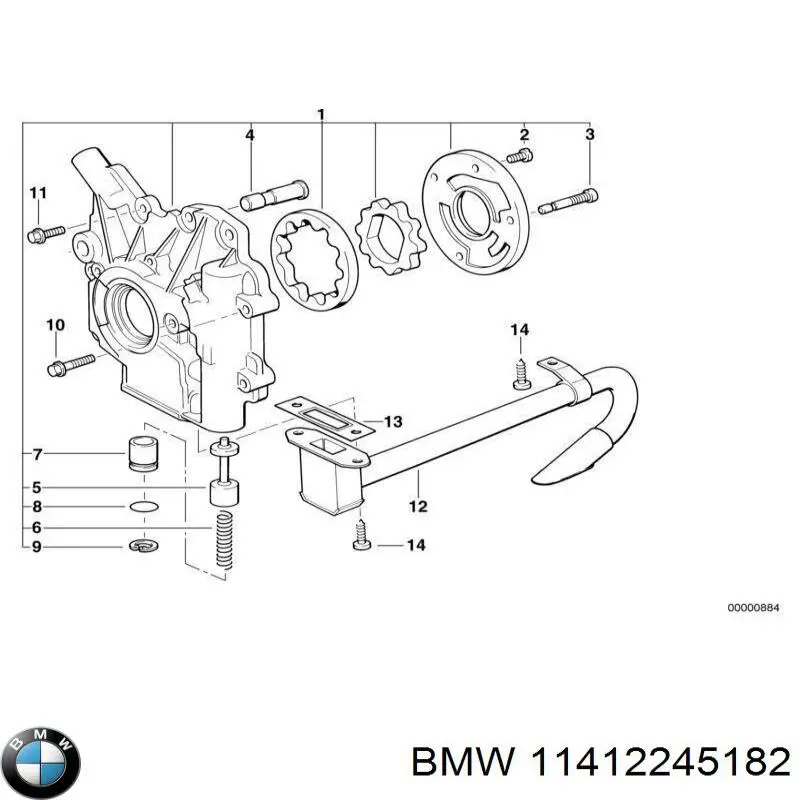 Помпа масляная BMW 11412245182 цена, от 20.60 USD
