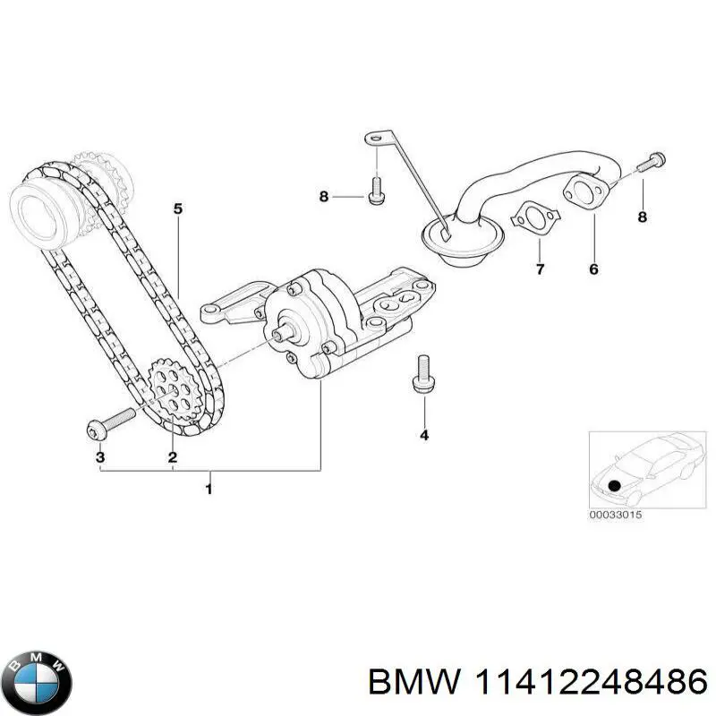 11412248486 BMW bomba de óleo