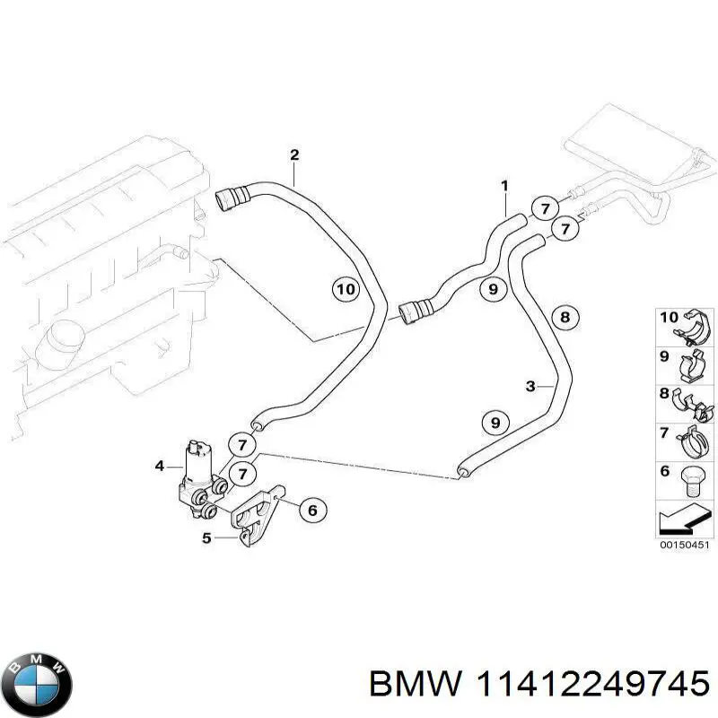 11412249745 BMW Цепь привода маслянного насоса