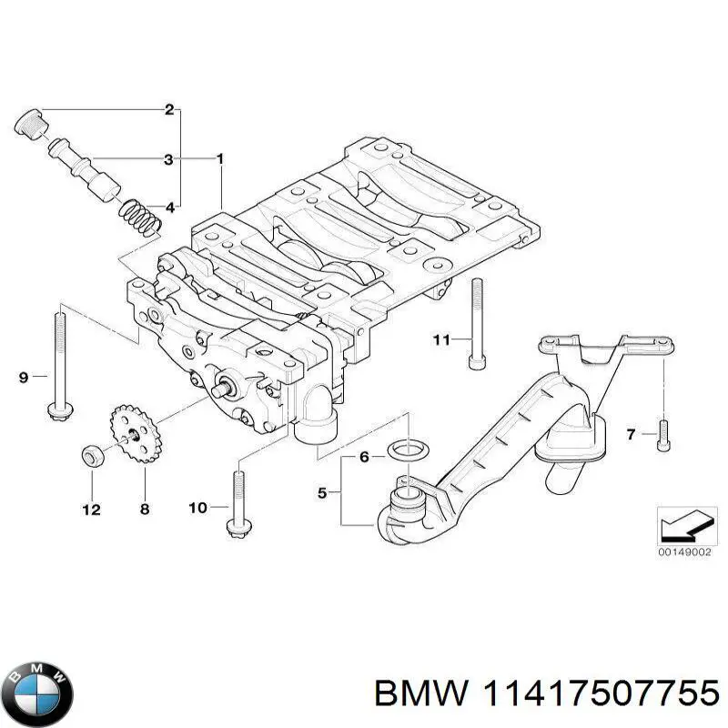  BMW 11417507755 цена, от 12.67 USD