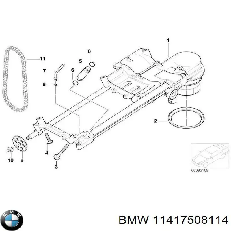 Прокладка адаптера масляного фильтра BMW 11417508114 цена, от 27.96 USD
