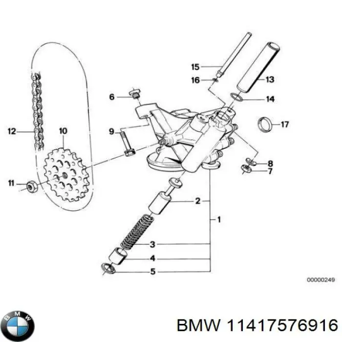 Цепь ГРМ 11417576916 BMW