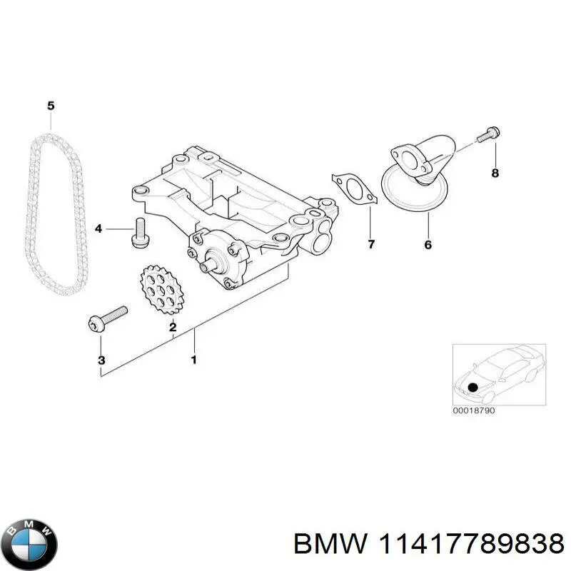 Масляный насос Бмв Х5 E53 (BMW X5)