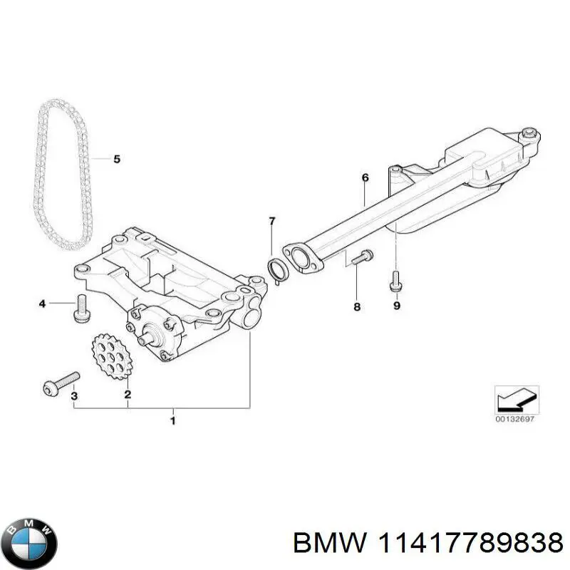 Bomba de aceite 11417789838 BMW