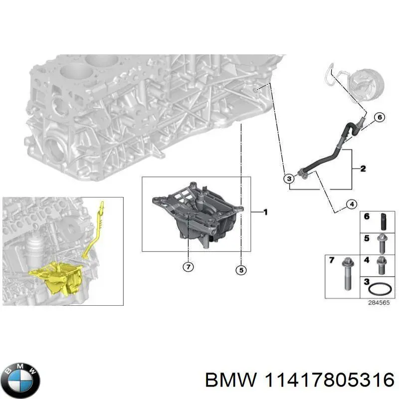 Bomba de vacío 11417805316 BMW