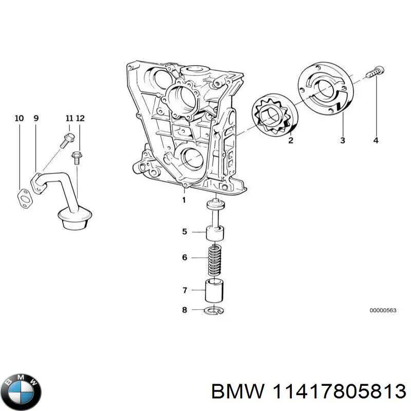 Помпа масляная BMW 11417805813 цена, от 63.35 USD