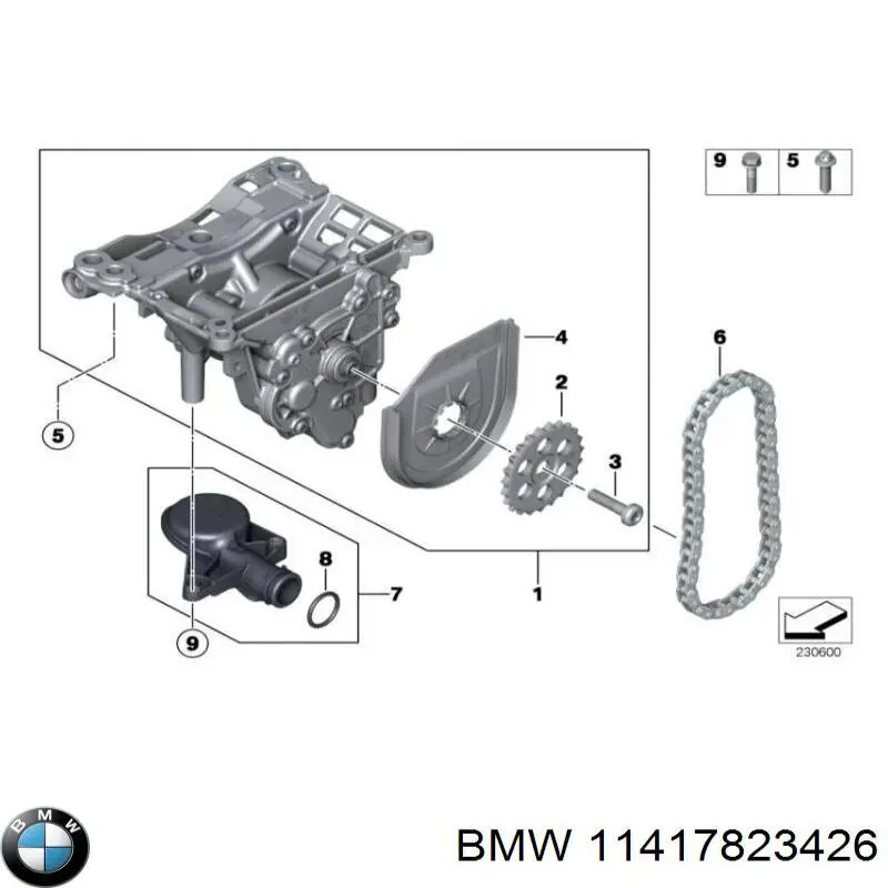 Купить 11417823426 BMW Молдинг стекла заднего