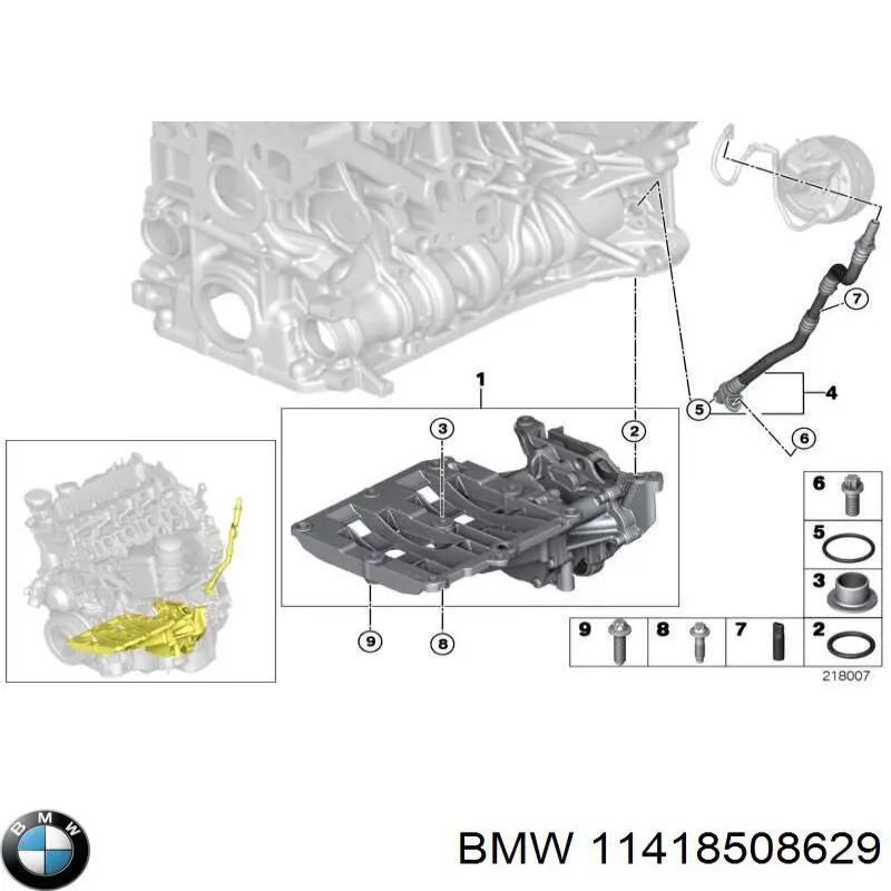 1141850862 BMW bomba de óleo