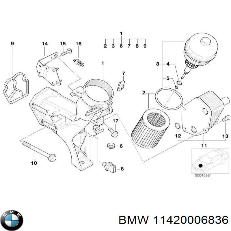 Прокладка крышки маслозаливной горловины 11420006836 BMW