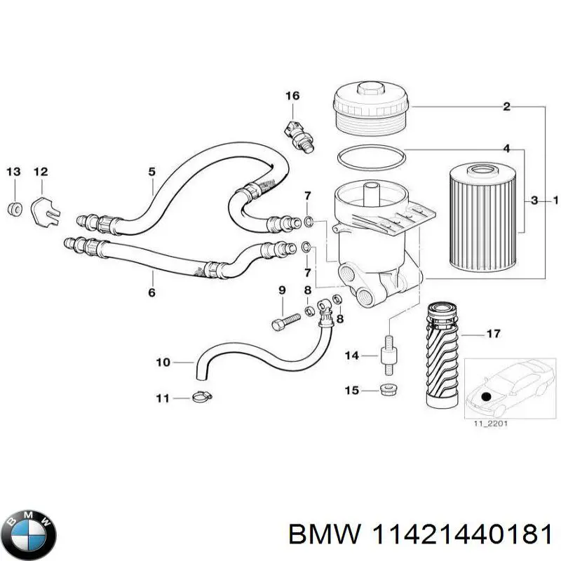 Купить 11421440181 BMW 