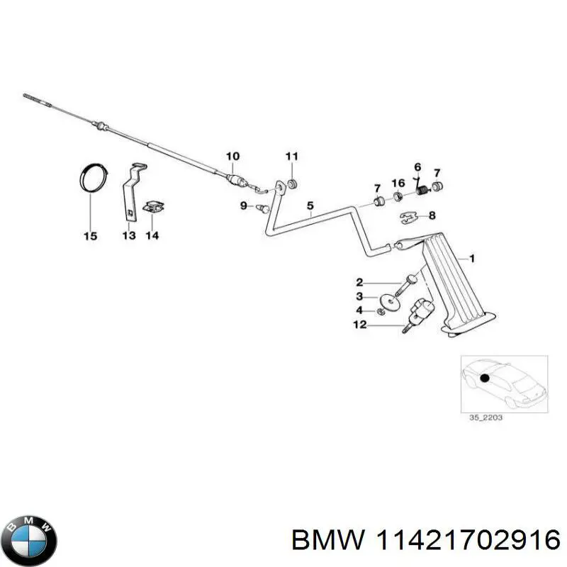 Купить 11421702916 BMW Уплотнительное кольцо, универсальное