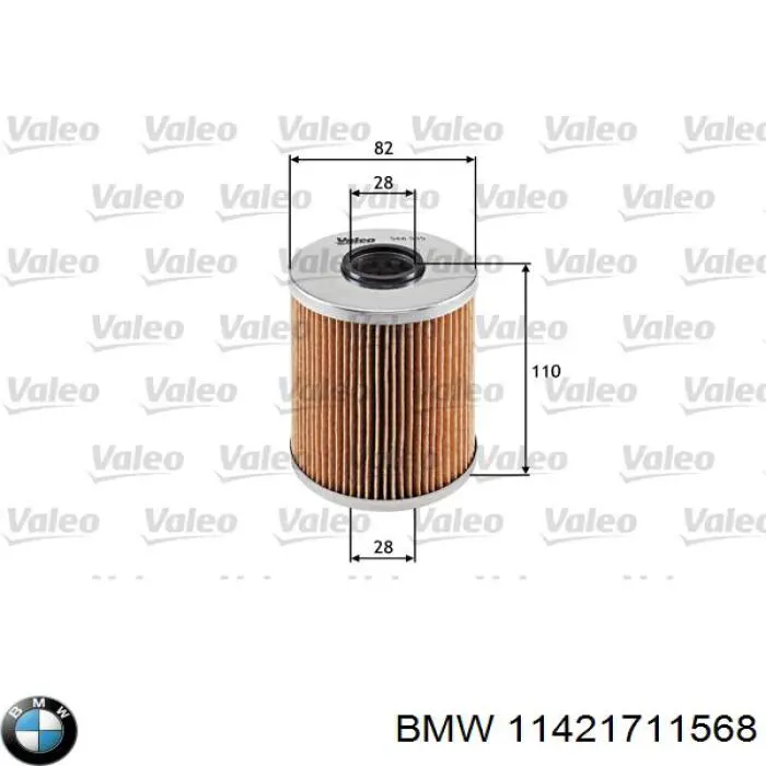 Масляный фильтр 11421711568 BMW