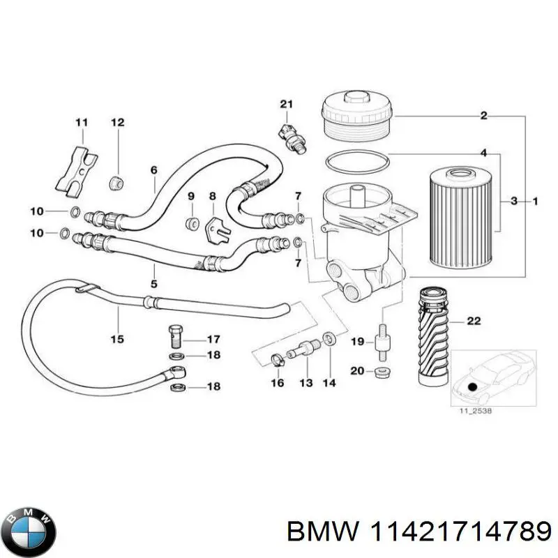 Купить 11421714789 BMW 