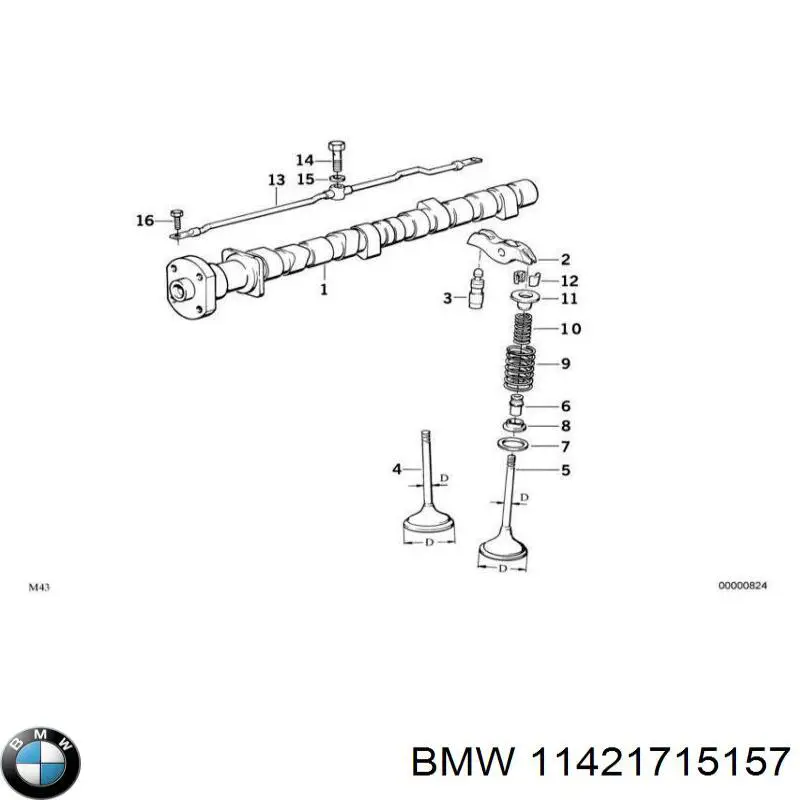Saltador de fornecimento de óleo até a árvore de cames para BMW 3 (E30)