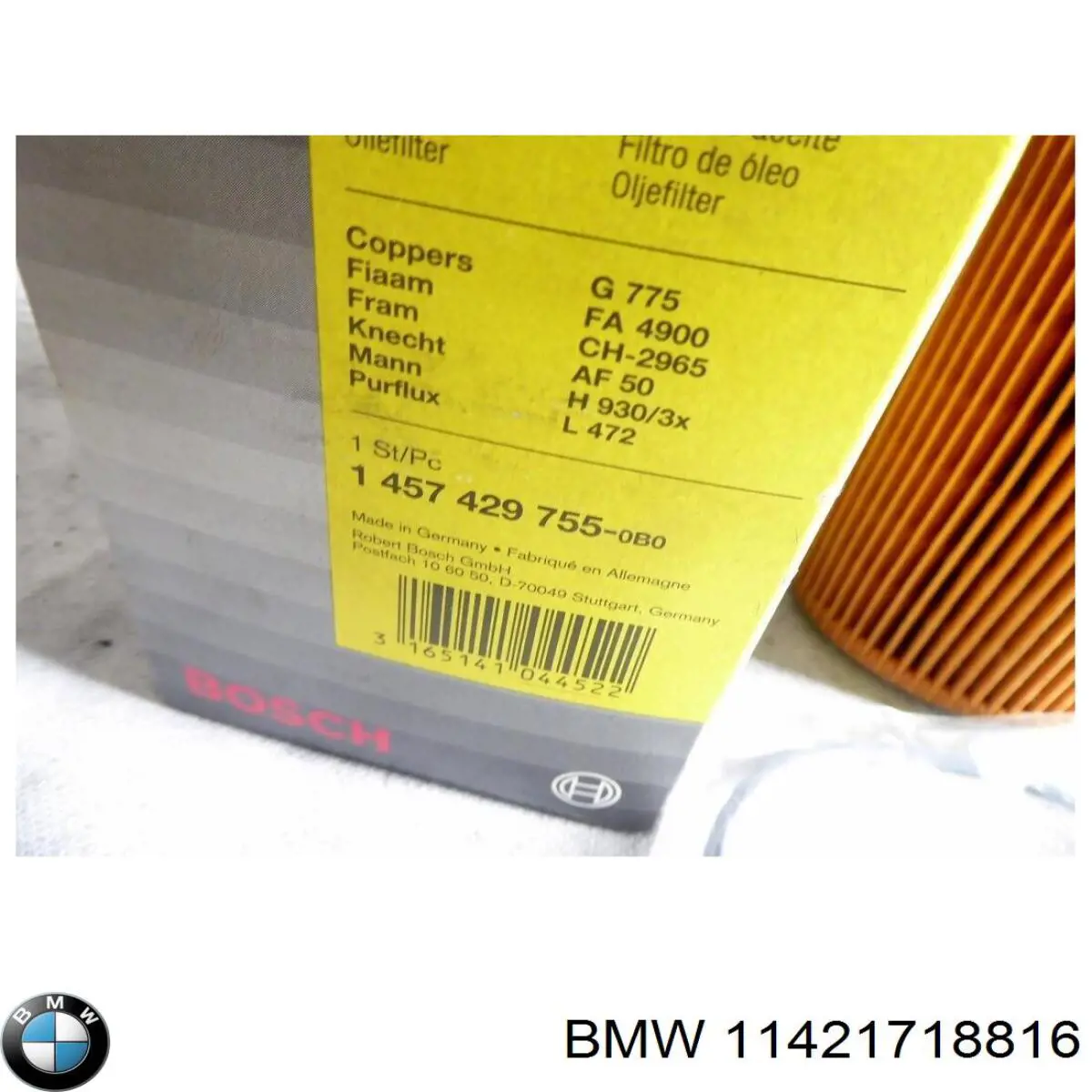 Купить 11421718816 BMW Фильтр центробежный очистки масла