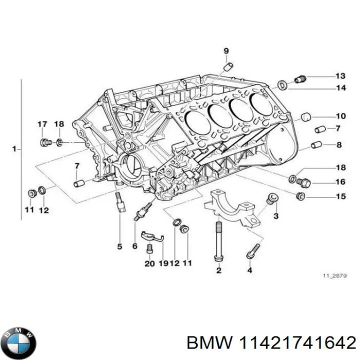 11421741642 BMW injetor de óleo